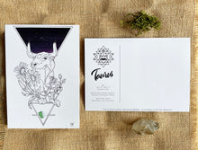 Load image into Gallery viewer, Taurus Postcard - Birthday Card